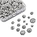 JEWMAY 300Pcs Tibetan Silver Bead Caps Metal Spacers Jewelry Findings Accessories for Bracelet Necklace Jewelry Making