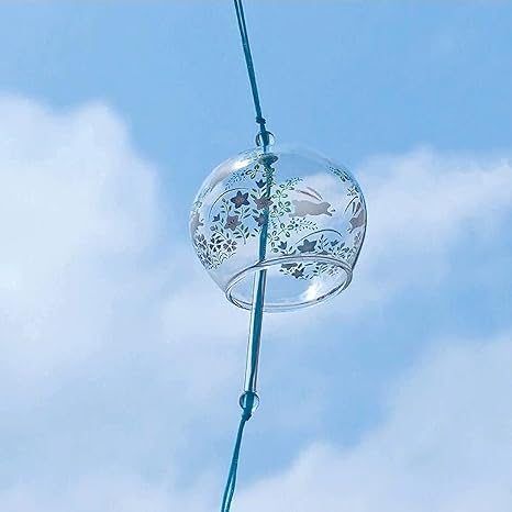 Amazon 風鈴 ガラス 夏の風物詩 歯切れの良いサウンド 飾り物 夏ならではの涼しい音色 開催中の風鈴まつり 小丸 置物 オブジェ オンライン通販