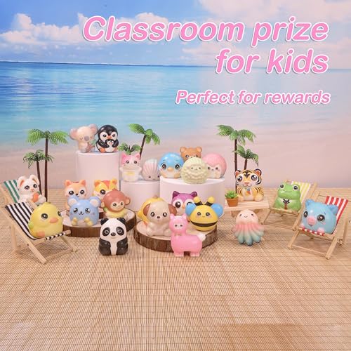 24PCS Party Favors for Kids - Cute Animal Squishy Toys Bulk for Grandkids Stocking Stuffers for Kids Pinata Stuffers Birthday Gifts for Boys & Girls Classroom Prizes