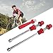 Bicycle Quick Release Bolt Quick Release Skewers Aluminum Alloy Wheels Locking Skewer Quick Release Lever (Red)thumb 3
