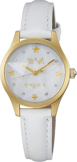 Amazon Co Jp アニエスベー 腕時計 Agnes B レディース 時計 スワロフスキー スター ホワイト マットゴールド Fcsk709 クリスマス限定モデル 並行輸入品 Wrist Watches