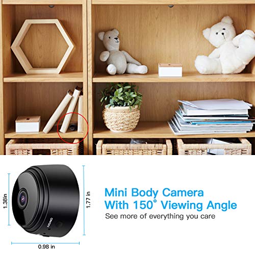 Spy Camera, Wireless Hidden HD 1080P Mini Portable Home Security Battery Powered Covert Nanny Cam, Small Indoor WiFi Video Recorder- Motion Activated/Night Vision Remote Monitor Phone App