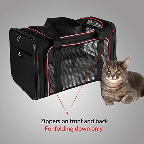 XZONE PET Dogs Carrier Cats Carrier Airline Approved Pet Carriers,Soft Sided Collapsible Pet