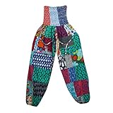 Mogul Interior Women's Pants Harem Loose Yoga Travel Beach Pant