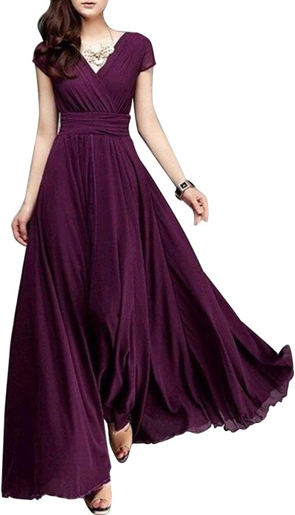 dark purple maxi dress