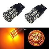 JDM ASTAR AX-2835 Chipsets 7440 7441 7443 7444 992 LED Bulbs For Turn Signal,Amber Yellow