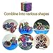 MYYAGEW 5MM Magnet Cubic Volume Wood Magnetic Toy Colorful can be Shaped Sculpture Toy for Adult Decompression Gifts, 216 Pieces