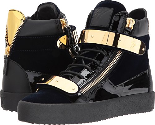 Giuseppe Zanotti Men s May London High Top Embroidered Sneaker Navy Shoe
