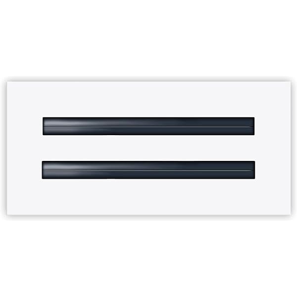 BUILDMART - 12x4 Modern AC Vent Cover - Decorative White Air Vent -  Standard Linear Slot Diffuser - Register Grille for Ceiling, Walls u0026 Floors  - Texas Buildmart - Amazon.com
