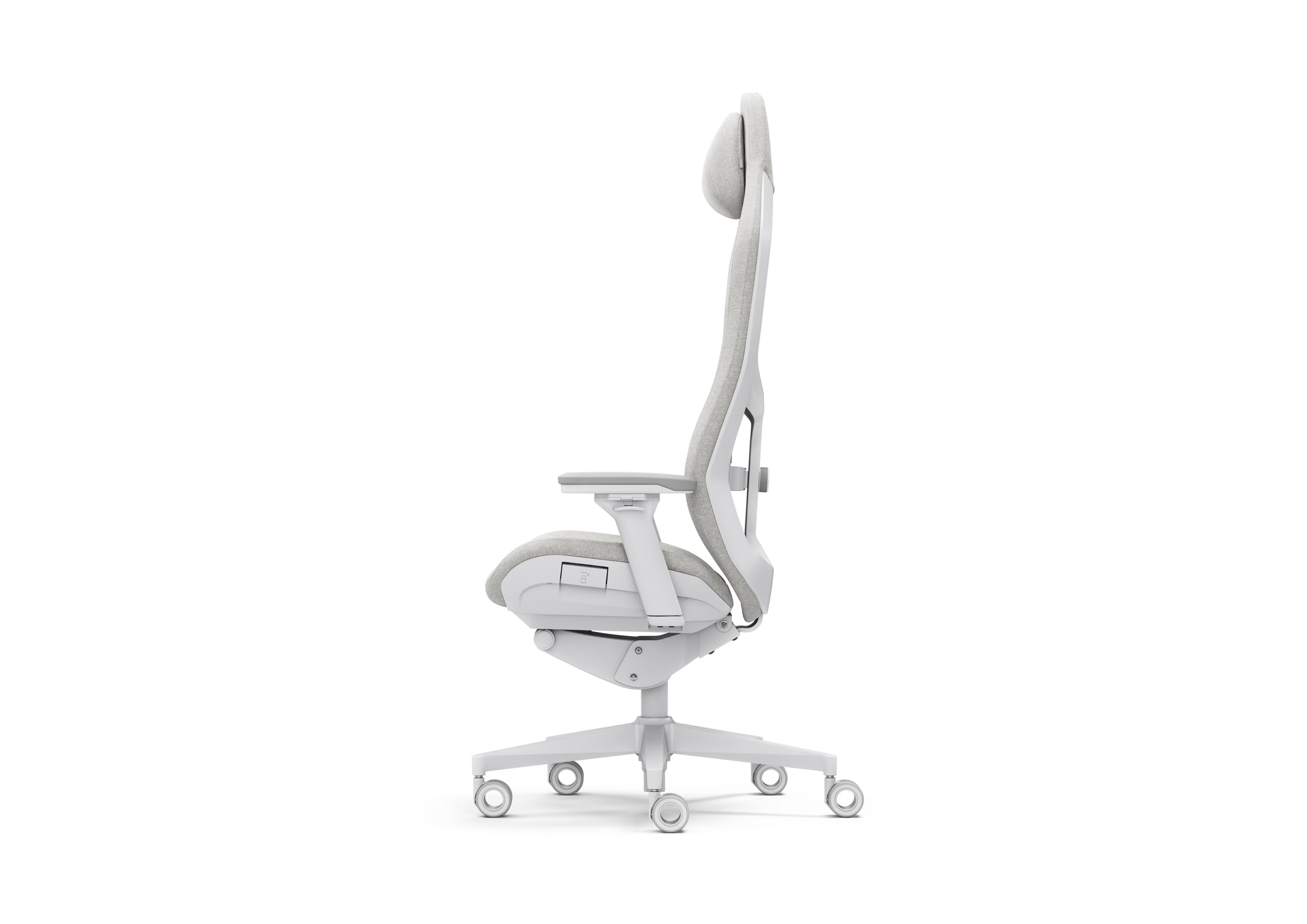 Fractal Design Refine Fabric Light Gaming Chair - iF Design Award 2025 - Ergonomic Office Desk Chair Functionality with 4D Adjustable Armrests, High-Back Support, Lumbar Cushion, and Premium Fabric 3
