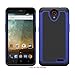 ZTE Maven 2 case, ZTE Prestige case, ZTE Sonata 3 case, NOKEA [Shock Absorption] Hybrid Armor Defender Protective Case Cover for ZTE Avid Plus / Chapel N9132 Z828 Z832 Z831 (Black Blue)