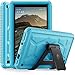 Poetic TurtleSkin Fire 7 2017 Rugged CaseHeavy Duty Protection Silicone and Sound-Amplification Feature Cover for All-New Amazon Fire 7 (7th Generation,2017 Release) Blue