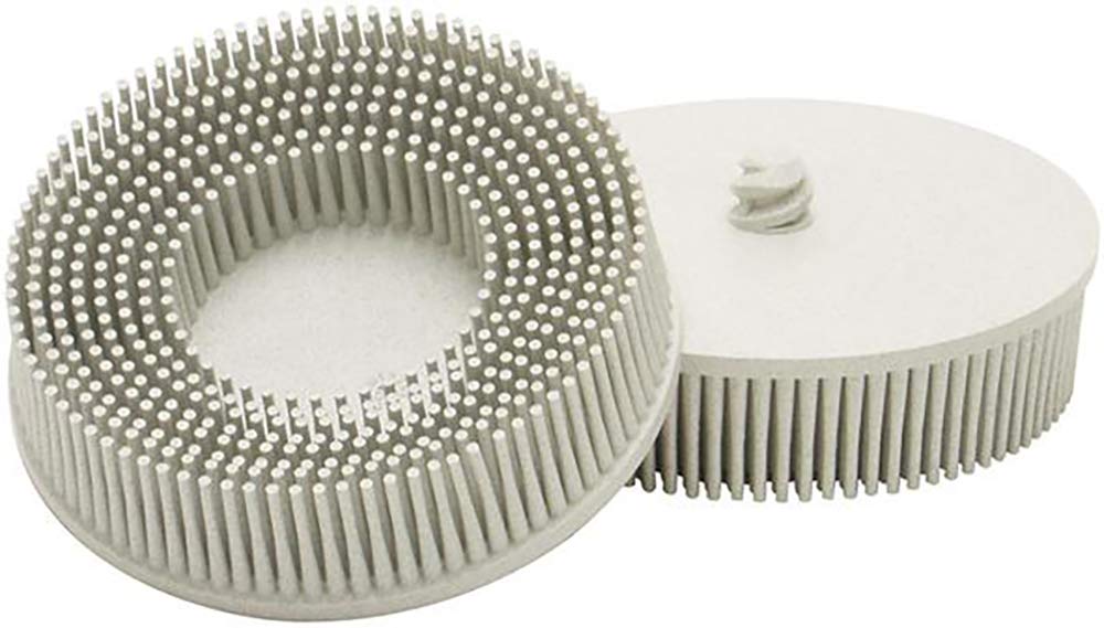 3M Roloc Bristle Disc White 3" Diameter Grade 120 Grit Industrial Parts