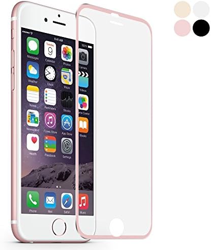 Metal 3D Full Coverage iPhone 6S Plus Screen Protector iPhone 6 Plus Tempered Glass Film Case Friendly Bubble Free (ROSE GOLD)