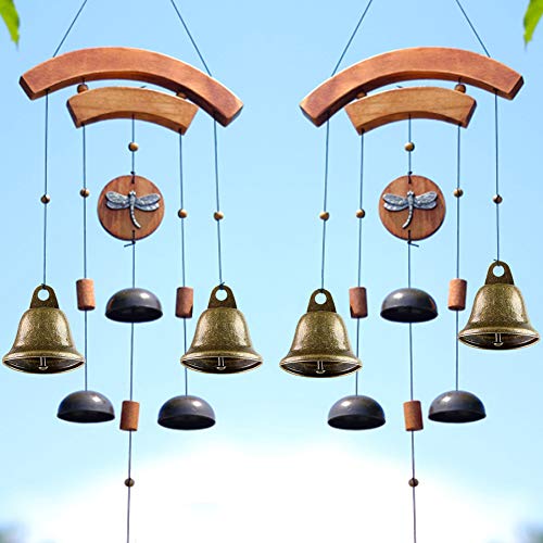 BigOtters Craft Bells, 16PCS Bronze Jingle Bells Vintage Bells with Spring Hooks Hanging for Wind Chimes Making Dog Potty Training Doorbell Christmas Halloween Thanksgiving Day Wedding Decor
