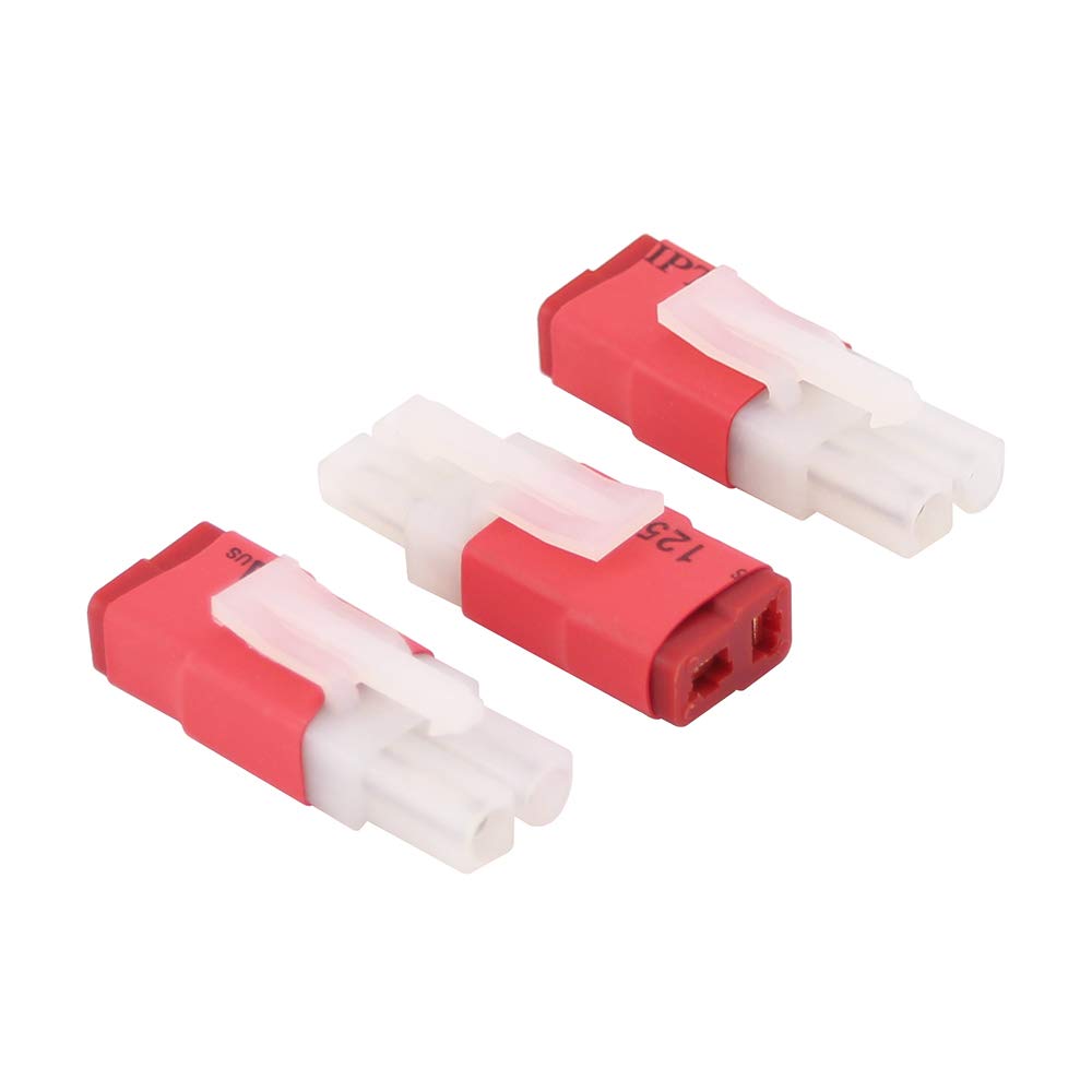 BDHI 3pcs compatible with Big Tamiya Male to T-Plug Deans Style Female Connector Adapter(BDHI-93)