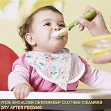 Newthinking 10 Pack Girl Dribble Bibs 100% Cotton with Adjustable Snaps view 7