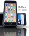 Card Holder Case Designed for iPhone. Slider Wallet Hidden Card Holding Slot Easy Card Removal Incredible Protection Compatible with iPhone 8, iPhone 7, iPhone 6s, iPhone 6, Color Black