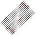 Musen Carbon Arrows 30-Inch Fletching 2.5'' Target Practice Archery Arrows for Recurve or Compound Bow(12 Pack) (Red)