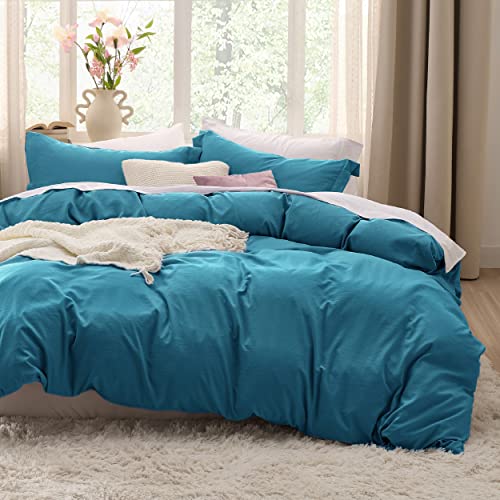 Bedsure Twin/Twin XL Duvet Cover Dorm Bedding Soft Prewashed Teal Duvet  Cover Twin, Pieces, Includes Duvet Cover (68