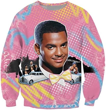 Parakeet Carlton Banks T shirt Pullover Sweatshirts Crew neck Long Sleeve L