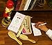 GDFriend 6 Piece Baby Wooden Hair Brush and Comb Set | Natural Soft Goat Bristles Hair Brush for Cradle Cap | Wood Bristles massage for Newborns and Toddlers | Premium Baby Shower & Registry Gift