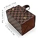 4 Slots Foldable Checkered Sunglasses Travel Organizer Case Multiple PU Vegan Leather Eyeglass Display Storage Box for Men Women
