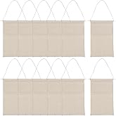 Fun Express Custom Banner DIY Natural Canvas Banner 12 Pack | Make Your Own Banner Kit, Canvas Banner Wall Art, Kids Art Display, VBS and Home Activities