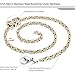 FIBO STEEL Stainless Steel Cross Pendant Mens Byzantine Chain Necklace 5mm Wide, 30 inches