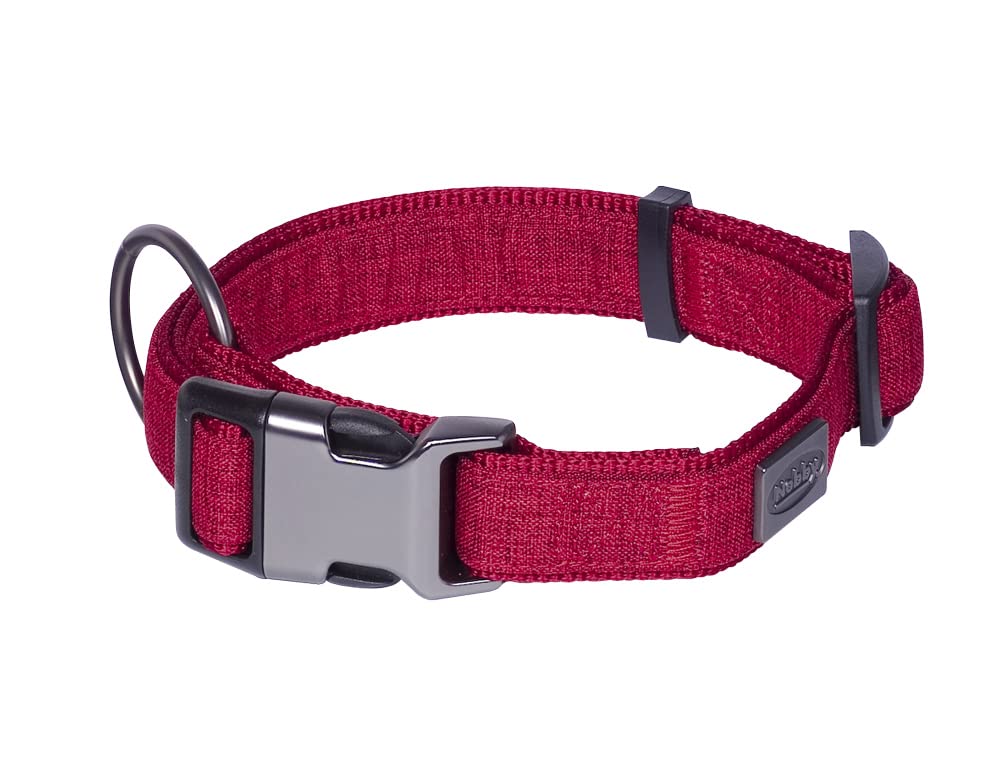 Nobby Collar "Linen Deluxe" Red L 45-65 cm W 32 mm