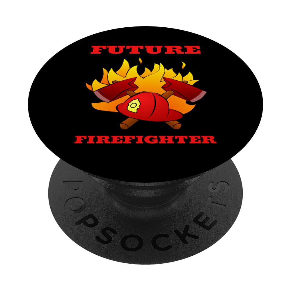 Future Firefighter Fireman Firewoman Child Boy Girl Kids PopSockets Swappable PopGrip