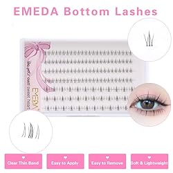 EMEDA Bottom Lash Clusters - Natural Bottom Lashes