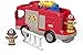 Fisher-Price Little People Fire Truck Toy with Lights Sounds and 2 Figures, Toddler Toy for Pretend Play