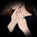 Mytys Silver Wide Statement Rings Vintage Cable Wire Crossover Band Rings for Women Men 20mm Wide