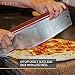 TeiKis Large 14-inch Pizza Cutter and Pizza Peel Paddle Board Set Easy Storage (14-inch x 16-inch) with Wood Handle