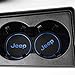 2 Pack 2.75 inch Car Interior Accessories Anti Slip Cup Mat for Jeep Grand Cherokee Wrangler Compass Cherokee Renegade Patriot Grand Comander Decoration,etc All Models (Blue)