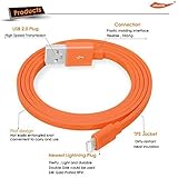 yellowknife MFI Lightning to USB Cable (3ft) for iPhone 6s 6 Plus 5s 5c 5-orange