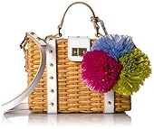 MILLY Wicker Small Satchel, Natural