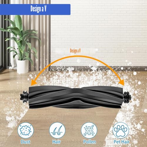 Roller Brushes for Dreame L10s Ultra/L10s Pro Ultra Heat/L10s Ultra Gen 2/L10s Pro Gen 2/D10 Plus Gen 2/L10s Plus/L20 Ultra/L10 Prime/L10 Ultra /L40 Ultra/X40 Ultra/X40 Master/X30 Vacuum Cleaner