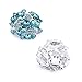 ELEGANTPARK AM Women Rhinestones Decoration Wedding Party Shoe Clips 2 Pcs Amanda Blue