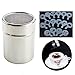 FairTree Coffee Shaker Fine Mesh Flour Coffee Duster Stainless Steel + 16pcs Barista Coffee Stencils Cappuccino Latte Art