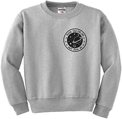 TATY Kids Stay Bubbly Youth Kids Sweatshirt X-Large Grey