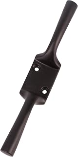 White Hinge 6 Inch Large Metal Cleat Hook 150mm Black Japanned Strong view 4