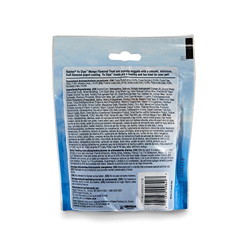 Kaytee Fiesta Yogurt Dipped Mango Flavor Treat for Large Hookbills, 3.5-oz bag