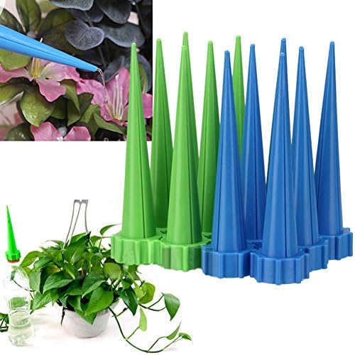 Angelo Morris Plant Irrigation Spikes Garden Automatic Watering Device Plastic Self Plant Watering System for Outdoor and Indoor 10pcs
