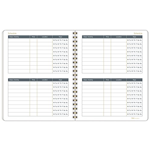 Mead 2018-2019 Academic Year Student Weekly & Monthly Planner, Large, 8-1/2 x 11, Modern Chic, Geo (CAW507D2)