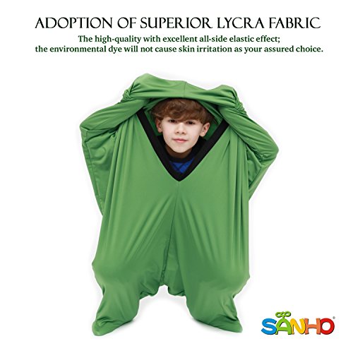 Sanho Yopo Dynamic Movement Sensory Sox, Large, 9-12 Years old, 56''LX28''W Green