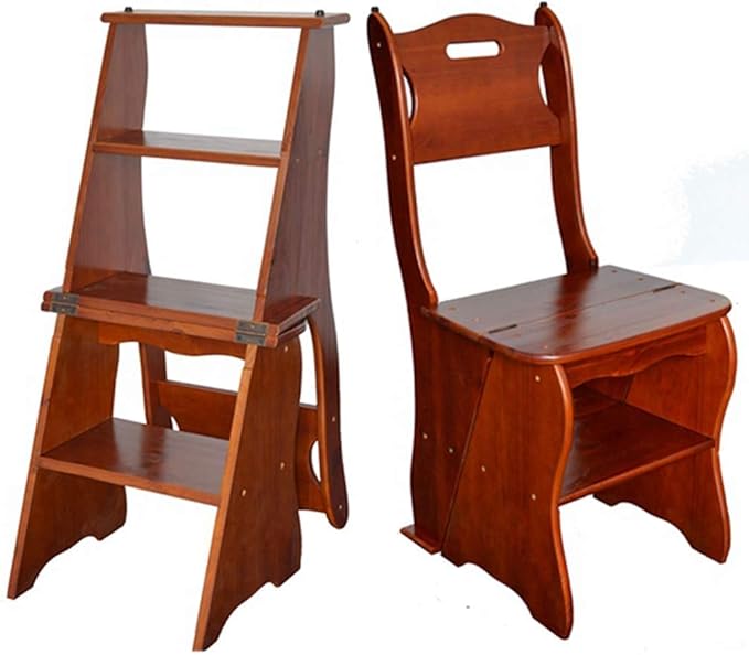 Gjrff Folding Bibliotheksleiter Stuhl Küche Büro-Gebrauch 4