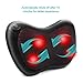 Hippih Back Pillow Massager with 4 Heated Rollers, Shiatsu Neck/Shoulder to Relieve Pain, Portable Deep Kneading for Home, Car, Office