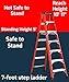 Louisville Ladder 7-Foot Fiberglass Step Ladder, 375-Pound Capacity, FS1407HD